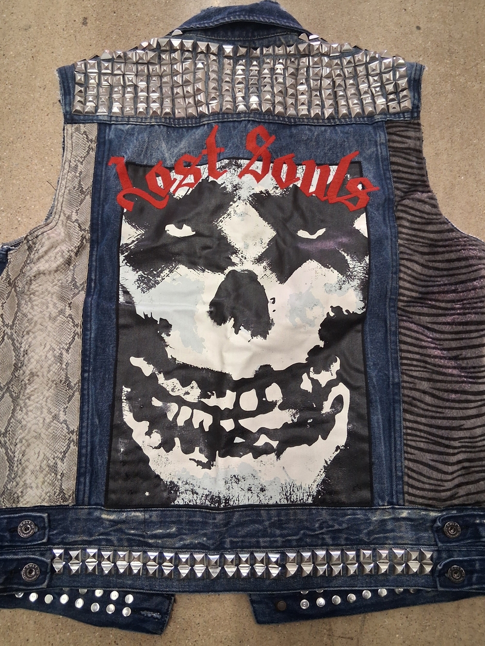 Cult of Individuality Blue Denim Studded Vest!